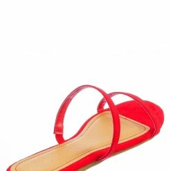 Bamboo New Zest50 Summer Double Strap Slides - Womens Casual Open Toe Slip On Shoes
