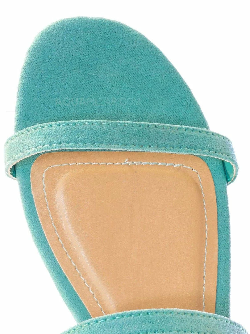 Bamboo New Zest50 Summer Double Strap Slides - Womens Casual Open Toe Slip On Shoes