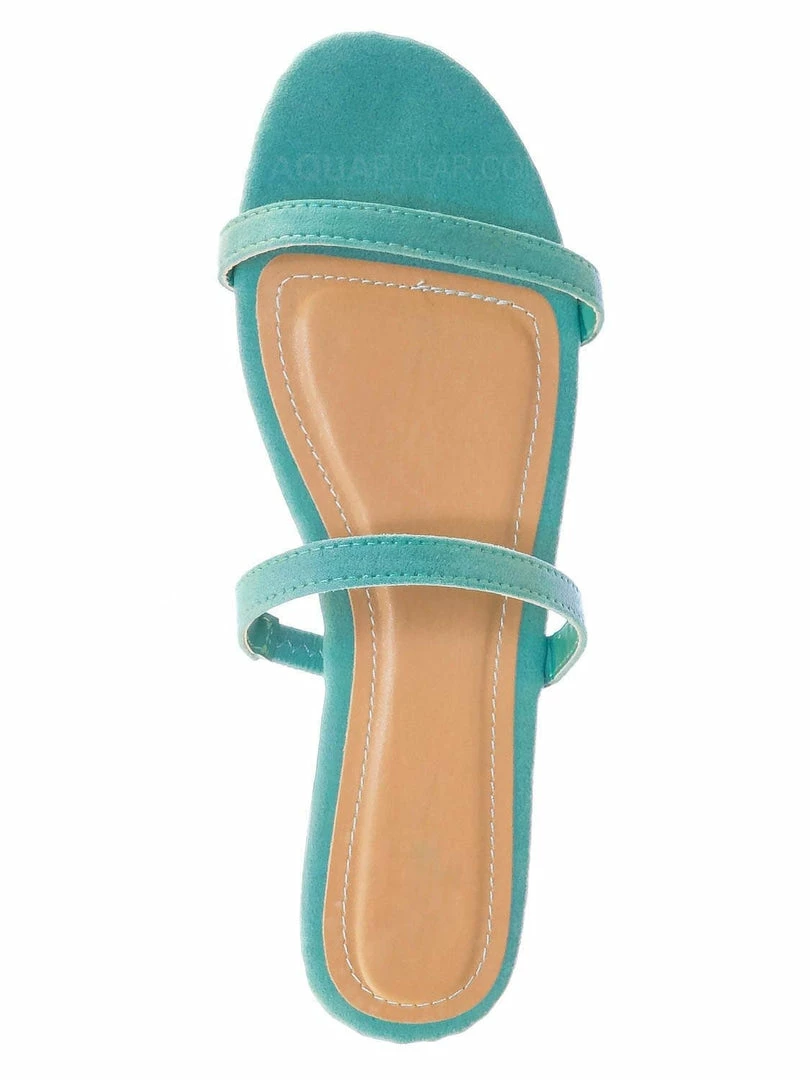 Bamboo New Zest50 Summer Double Strap Slides - Womens Casual Open Toe Slip On Shoes