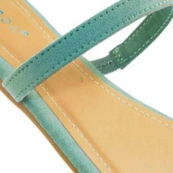 Bamboo New Zest50 Summer Double Strap Slides - Womens Casual Open Toe Slip On Shoes