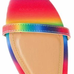 Bamboo New Zest50 Summer Double Strap Slides - Womens Casual Open Toe Slip On Shoes