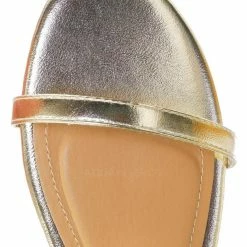 Bamboo New Zest50 Summer Double Strap Slides - Womens Casual Open Toe Slip On Shoes