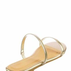 Bamboo New Zest50 Summer Double Strap Slides - Womens Casual Open Toe Slip On Shoes