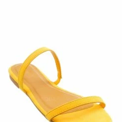 Bamboo New Zest50 Summer Double Strap Slides - Womens Casual Open Toe Slip On Shoes