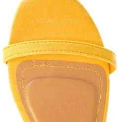 Bamboo New Zest50 Summer Double Strap Slides - Womens Casual Open Toe Slip On Shoes