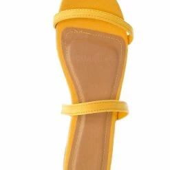 Bamboo New Zest50 Summer Double Strap Slides - Womens Casual Open Toe Slip On Shoes