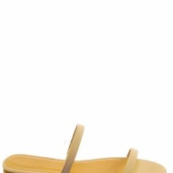 Bamboo New Zest50 Summer Double Strap Slides - Womens Casual Open Toe Slip On Shoes