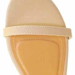 Bamboo New Zest50 Summer Double Strap Slides - Womens Casual Open Toe Slip On Shoes