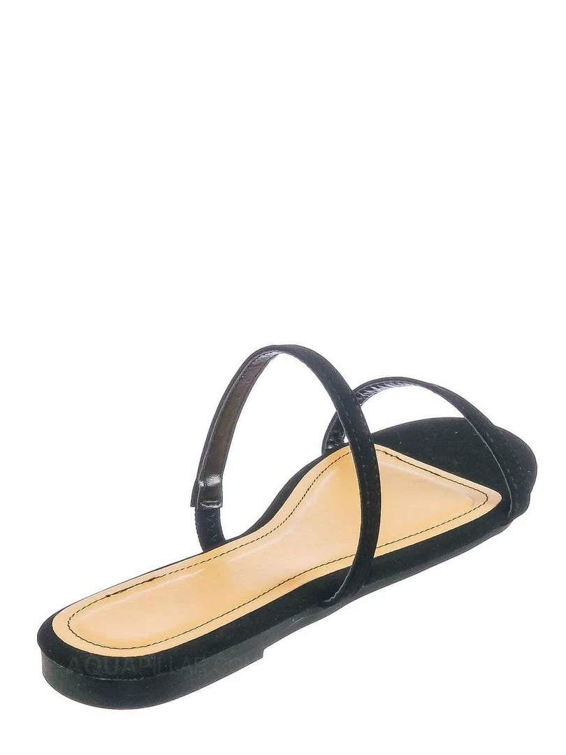 Bamboo New Zest50 Summer Double Strap Slides - Womens Casual Open Toe Slip On Shoes
