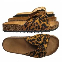 Forever Link Berk24 Molded Footbed Slipper Sandal - Women Comfort Contour Cork Slip On Shoes