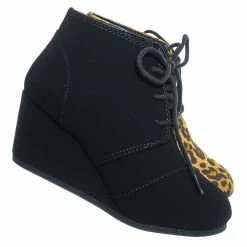 Soda RexIIS Girls Lace Up Wedge Bootie - Kids Shoes