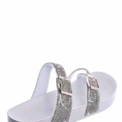 Top Moda New Hawk18K Little Girls Soft Footbed Rhinestone Sandal - Kid Molded Strappy Slipper
