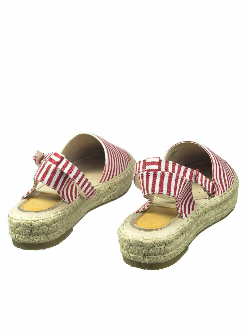 Bella Luna Kimber Comfortable Espadrille Flatform Rope Jute Wrap W Close Toe Ankle Strap New