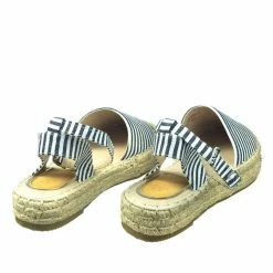 Bella Luna Kimber Comfortable Espadrille Flatform Rope Jute Wrap W Close Toe Ankle Strap New