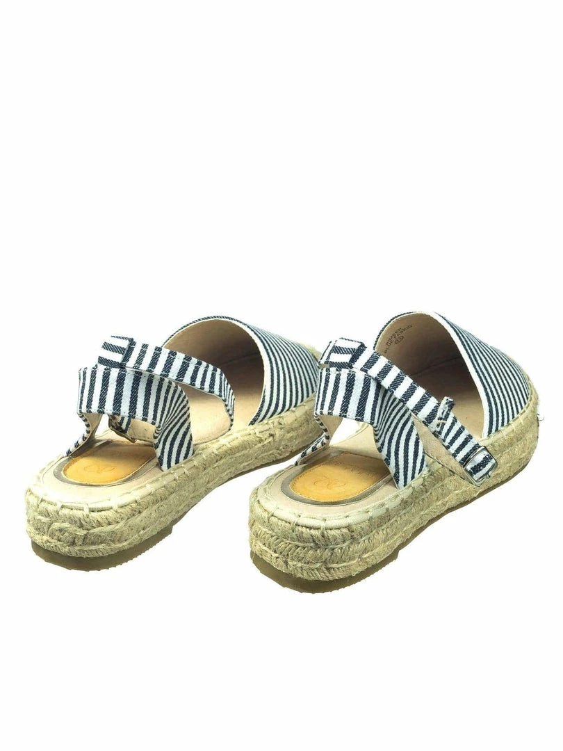 Bella Luna Kimber Comfortable Espadrille Flatform Rope Jute Wrap W Close Toe Ankle Strap New