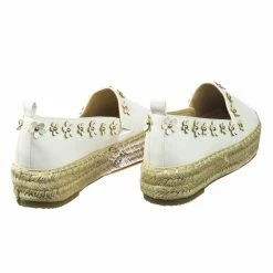 Bella Luna New Melanie8 Light Weight Espadrille Jute Flat Flatform Platform W Daisy Flower