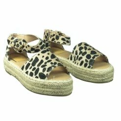 Bella Luna New Moira10 Comfortable Espadrille Flatform Rope Jute Wrap W Close Toe Ankle Strap