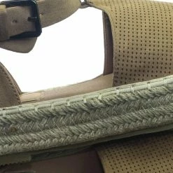 Bella Luna New Moira40 Espadrille Jute Rope Wrap Platform Flatform Perforated Sandal