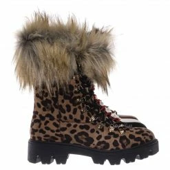 Bamboo Force11 Faux Fur Combat Boots - Fluffy Military Vegan Furry Shoes New
