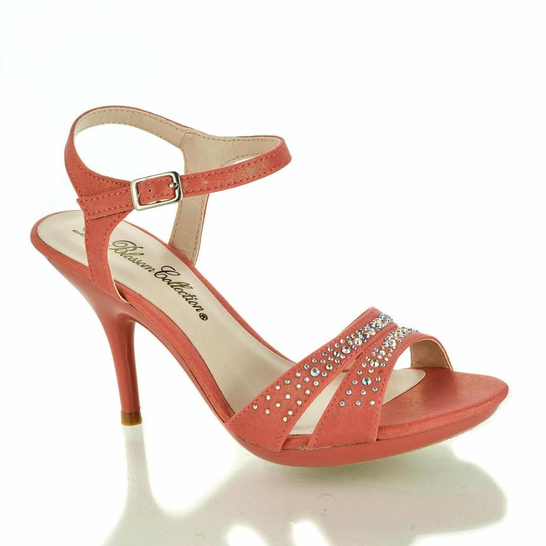 New Lin85 By Blossom, Pearl Faux Suede Open Toe Sling Back Low Platform Pump Sandals