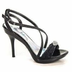 Sanyo21 By Blossom, Strappy Rhinestone Detail Open Toe Formal Prom Sandal