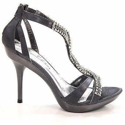 Sanyo54 By Blossom, Rhinestone Encrusted Strappy Open Toe Formal Sandal New