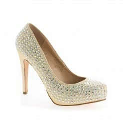 Summer49 By Blossom, Rhinestone & Glitter Extra Comfort Stiletto Heel Pumps New