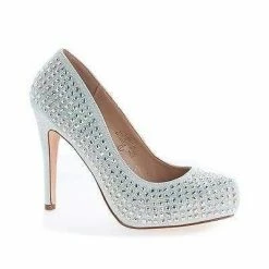 Summer49 By Blossom, Rhinestone & Glitter Extra Comfort Stiletto Heel Pumps New