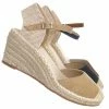Bonnibel Ana1 Espadrille Platform Wedge Heel Sandal - Women Backless Ankle Strap Cap Toe New