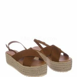 Bonnibel New Brona1 Lightweight Espadrille Jute Braided Flatform - Women Chunky Rustic Shoe