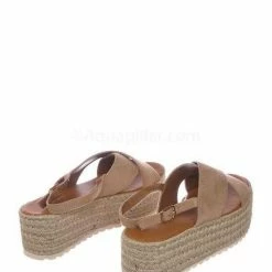Bonnibel New Brona1 Lightweight Espadrille Jute Braided Flatform - Women Chunky Rustic Shoe