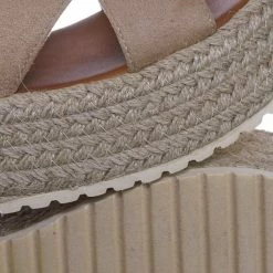 Bonnibel New Brona1 Lightweight Espadrille Jute Braided Flatform - Women Chunky Rustic Shoe