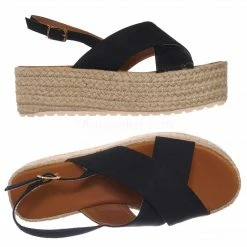 Bonnibel New Brona1 Lightweight Espadrille Jute Braided Flatform - Women Chunky Rustic Shoe