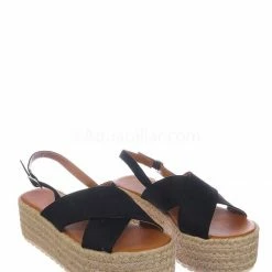 Bonnibel New Brona1 Lightweight Espadrille Jute Braided Flatform - Women Chunky Rustic Shoe