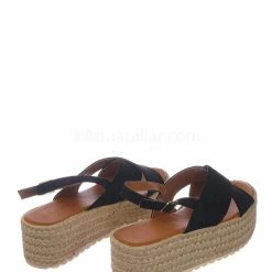 Bonnibel New Brona1 Lightweight Espadrille Jute Braided Flatform - Women Chunky Rustic Shoe
