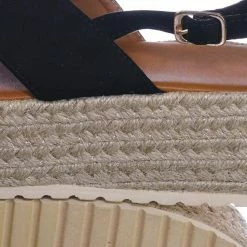 Bonnibel New Brona1 Lightweight Espadrille Jute Braided Flatform - Women Chunky Rustic Shoe