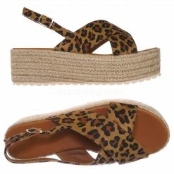 Bonnibel New Brona1 Lightweight Espadrille Jute Braided Flatform - Women Chunky Rustic Shoe