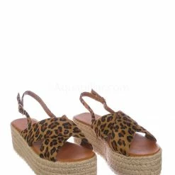 Bonnibel New Brona1 Lightweight Espadrille Jute Braided Flatform - Women Chunky Rustic Shoe