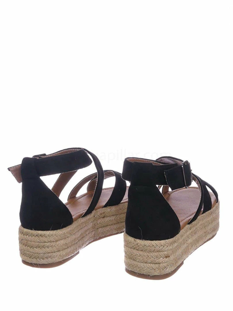 Bonnibel Fatima1 Wrapped Espadrille Jute Flatform Sandal - Summer Open Toe Braided Shoe New