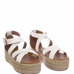 Bonnibel Fatima1 Wrapped Espadrille Jute Flatform Sandal - Summer Open Toe Braided Shoe New