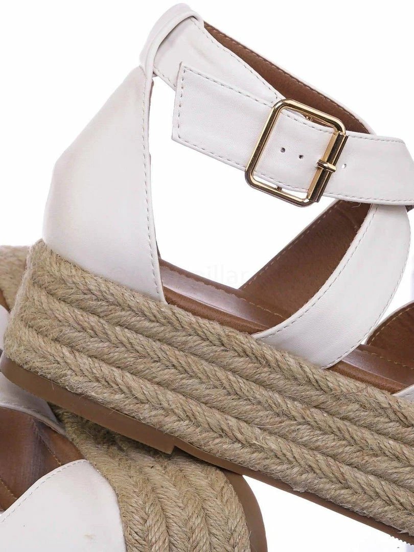 Bonnibel Fatima1 Wrapped Espadrille Jute Flatform Sandal - Summer Open Toe Braided Shoe New