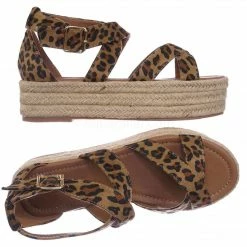 Bonnibel Fatima1 Wrapped Espadrille Jute Flatform Sandal - Summer Open Toe Braided Shoe New