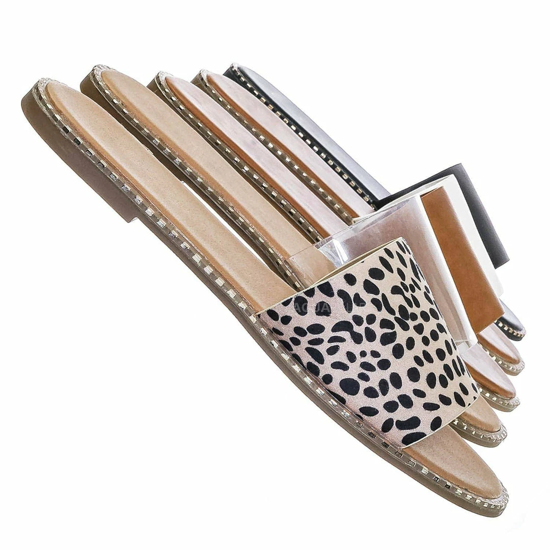 Bonnibel Micah Punk Rock Metal Stud Welt Slide - Women Hardware Slipper Flat Sandals