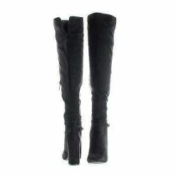 New Lisa13 By Breckelle's, Over Knee Zip Up Pointy Toe Block Heel Boots