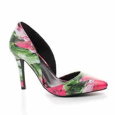 Mavis13 By Breckelle's, D'Orsay Pointy Toe Classic Stiletto Heel Pump New