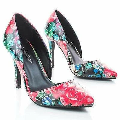 Mavis13 By Breckelle's, D'Orsay Pointy Toe Classic Stiletto Heel Pump New