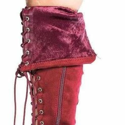 Randi23 By Breckelle's, Corset Boots Thigh High Peep Toe Lace Up Stiletto High Heel Boots New