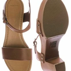 Bamboo Check Lightweight Wood Block Heel Clog - Wide Fit Boho One Piece Sculpted Sandal