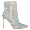 Anne Michelle New Condition64 Cowgirl Rhinestone Crystal Boots, Women Gogo Disco Bling Shoes