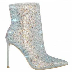 Anne Michelle New Condition64 Cowgirl Rhinestone Crystal Boots, Women Gogo Disco Bling Shoes